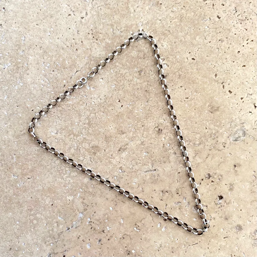 Sterling Silver Chain - Belcher 5mm Wide Link