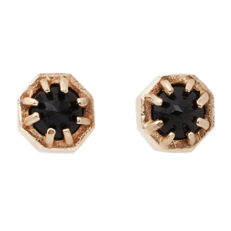 Tiny Black Spinel Studs