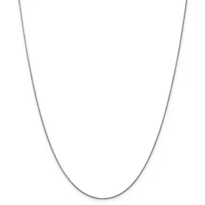 White Gold Diamond Cut Spiga Chain