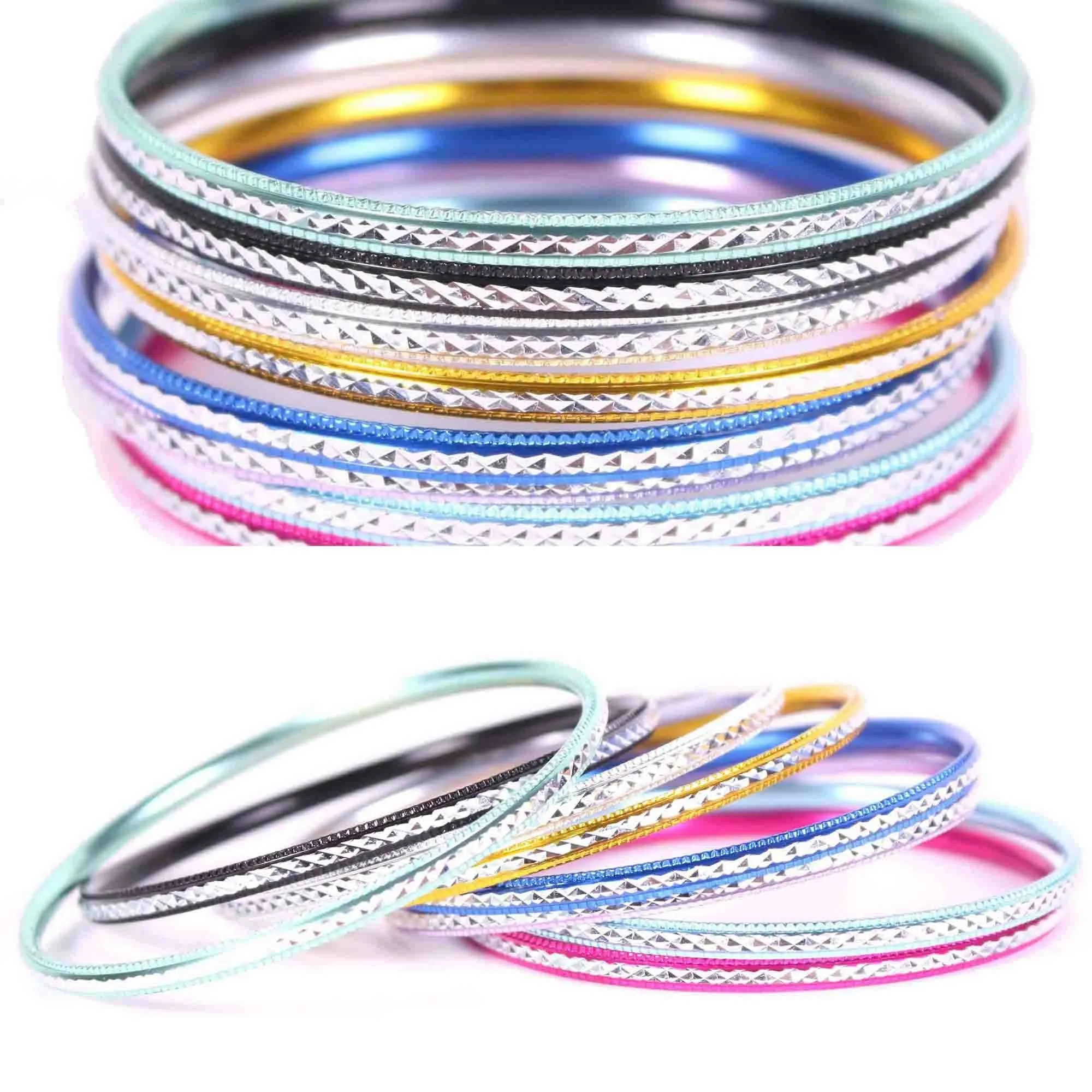 Wholesale Lot of 6 Colorful Bangle Sets