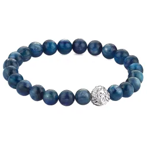 Women's Exclusive Leo Beaded Bracelets - Solid Silver