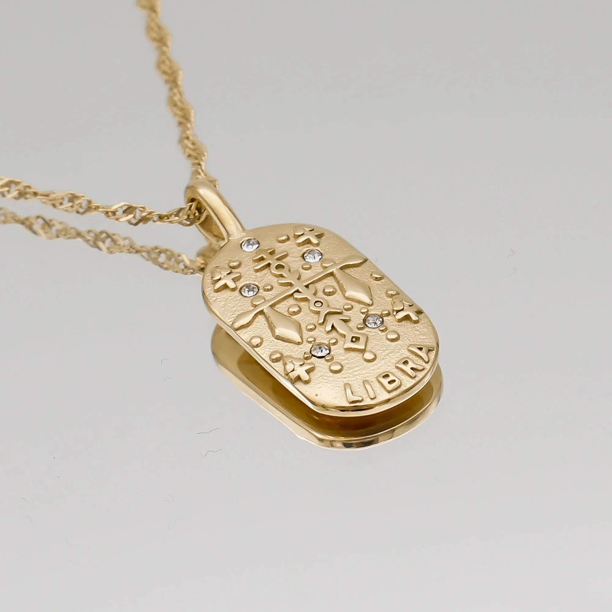 Zodiac Tarot Card Necklace